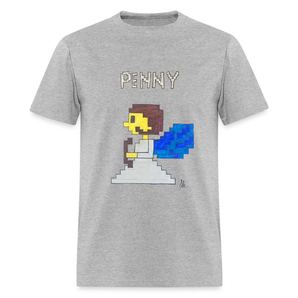 DC25 Sophie's "8-bit Penny" T-Shirt - heather gray