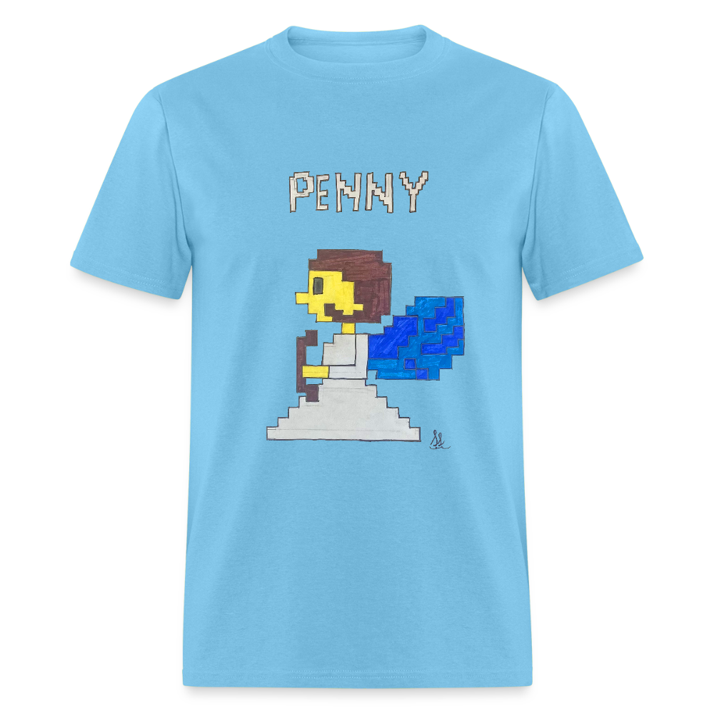 DC25 Sophie's "8-bit Penny" T-Shirt - aquatic blue