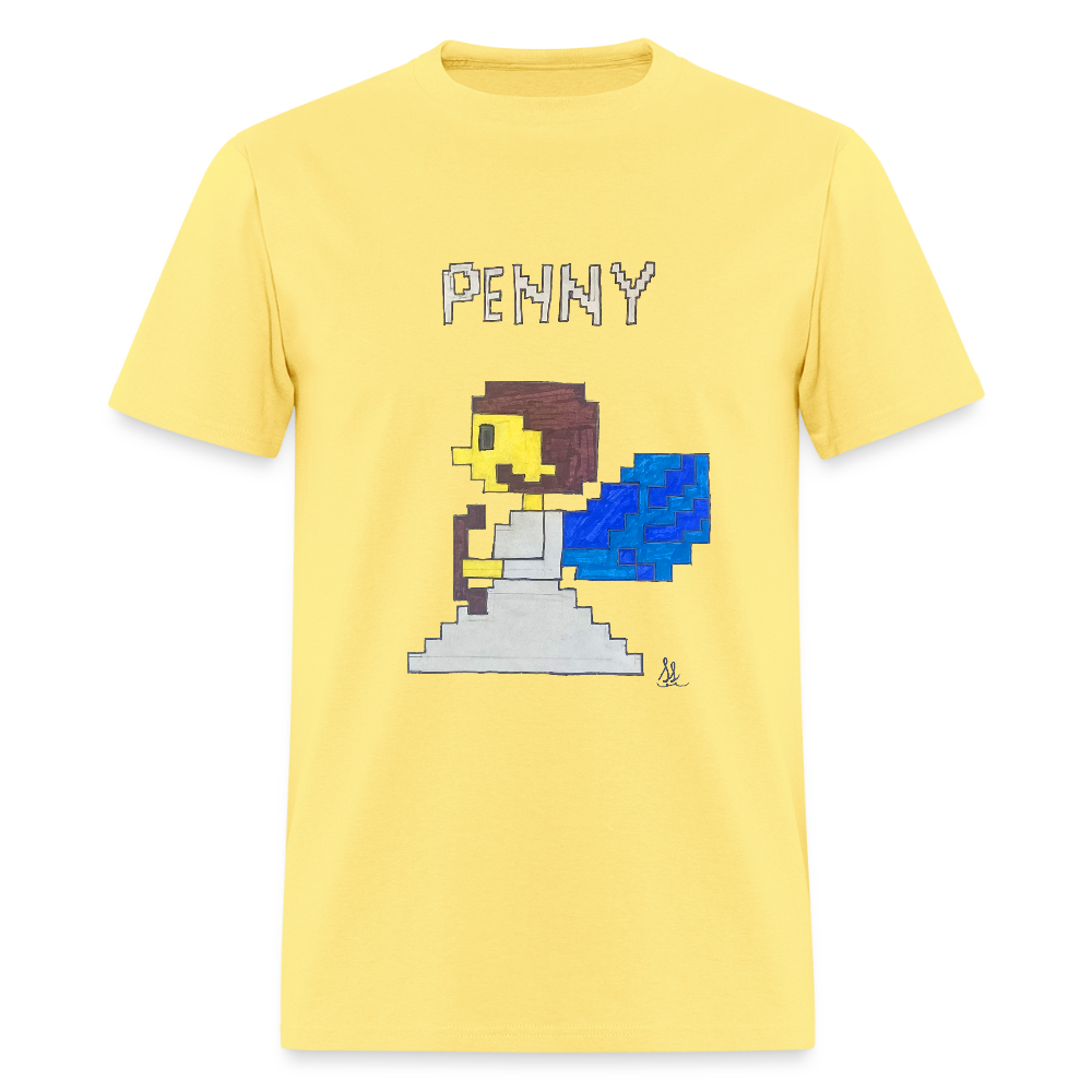 DC25 Sophie's "8-bit Penny" T-Shirt - cornsilk