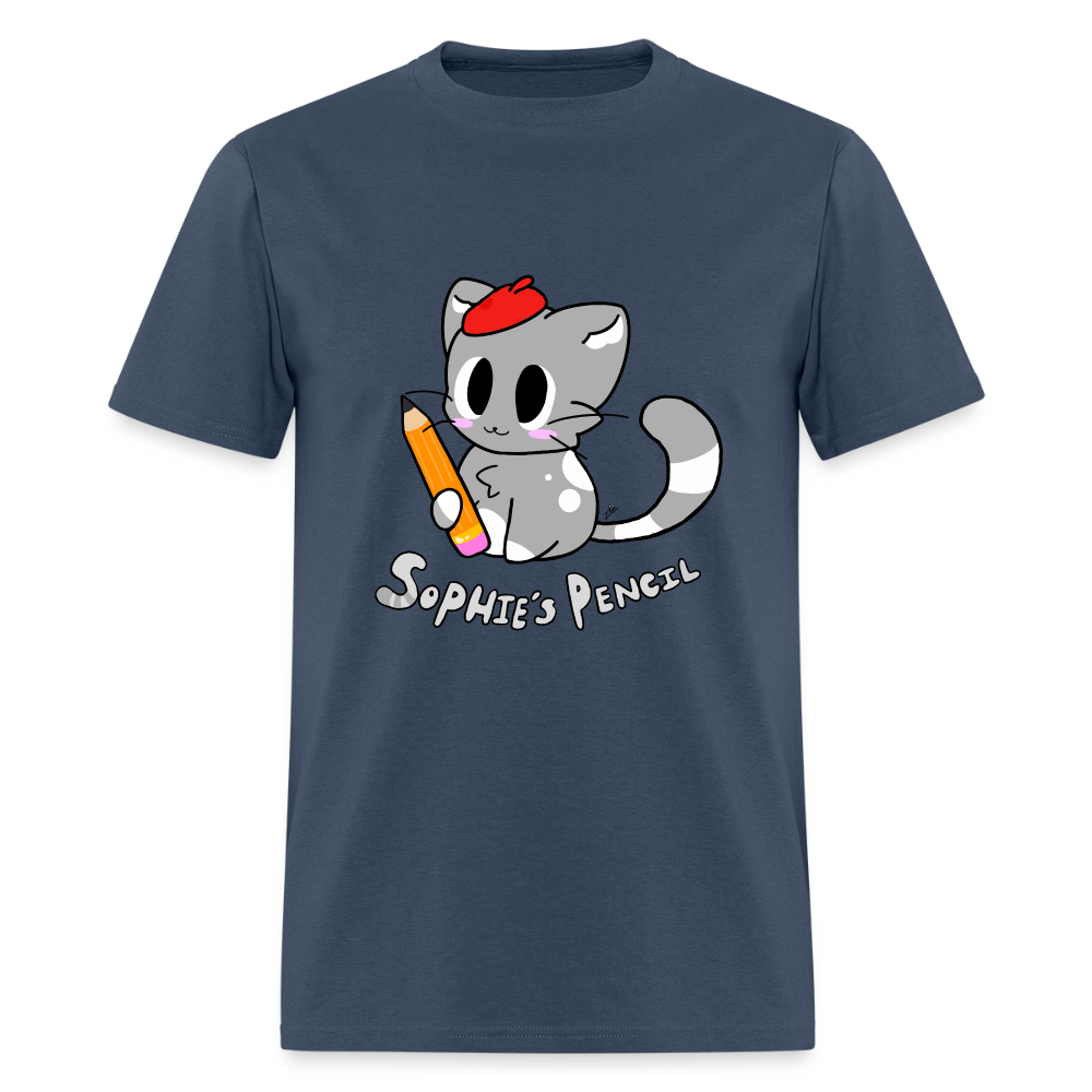 DC26 "Sophie's Pencil" T-shirt - blue dusk