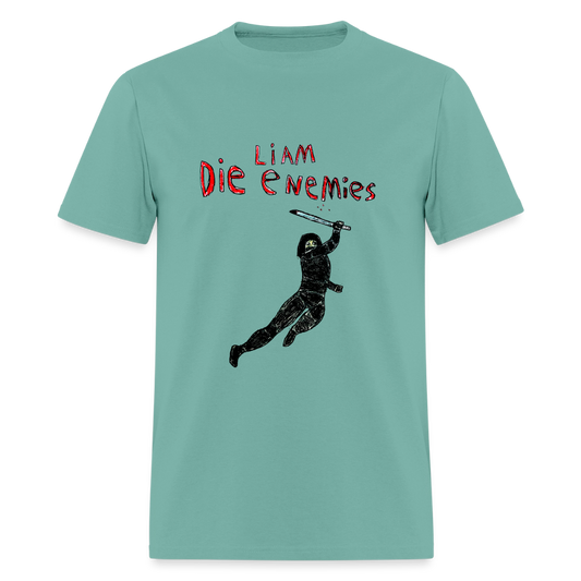 DC26 Liam's "Die Enemies" T-shirt - aquatic