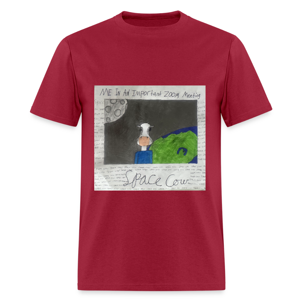 DC25 Blake's "Space Cow" T-Shirt - dark red