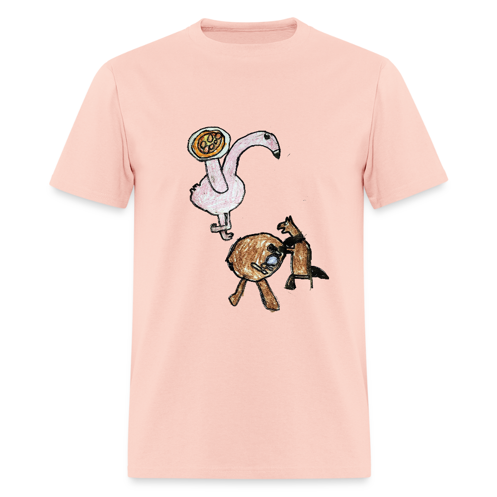 DC25 Evelyn's "Flamingo Pizzeria" T-Shirt - blush pink