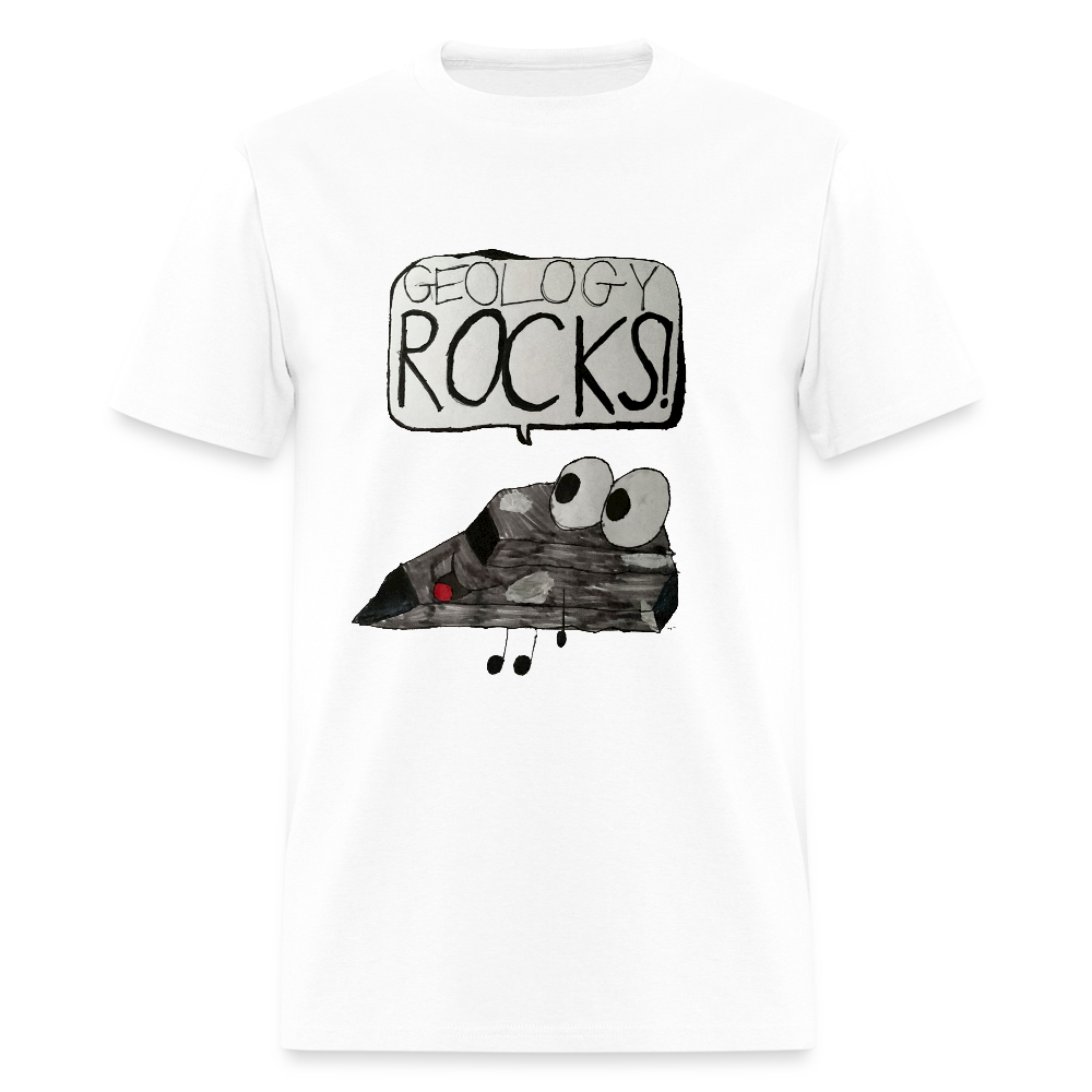 DC25 Parker's "Geology Rocks" T-Shirt - white