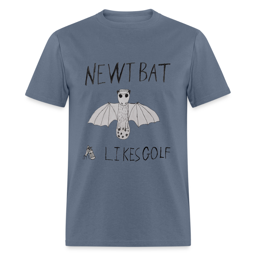DC25 Oliver W's "Newtbat Likes Golf" T-Shirt - denim