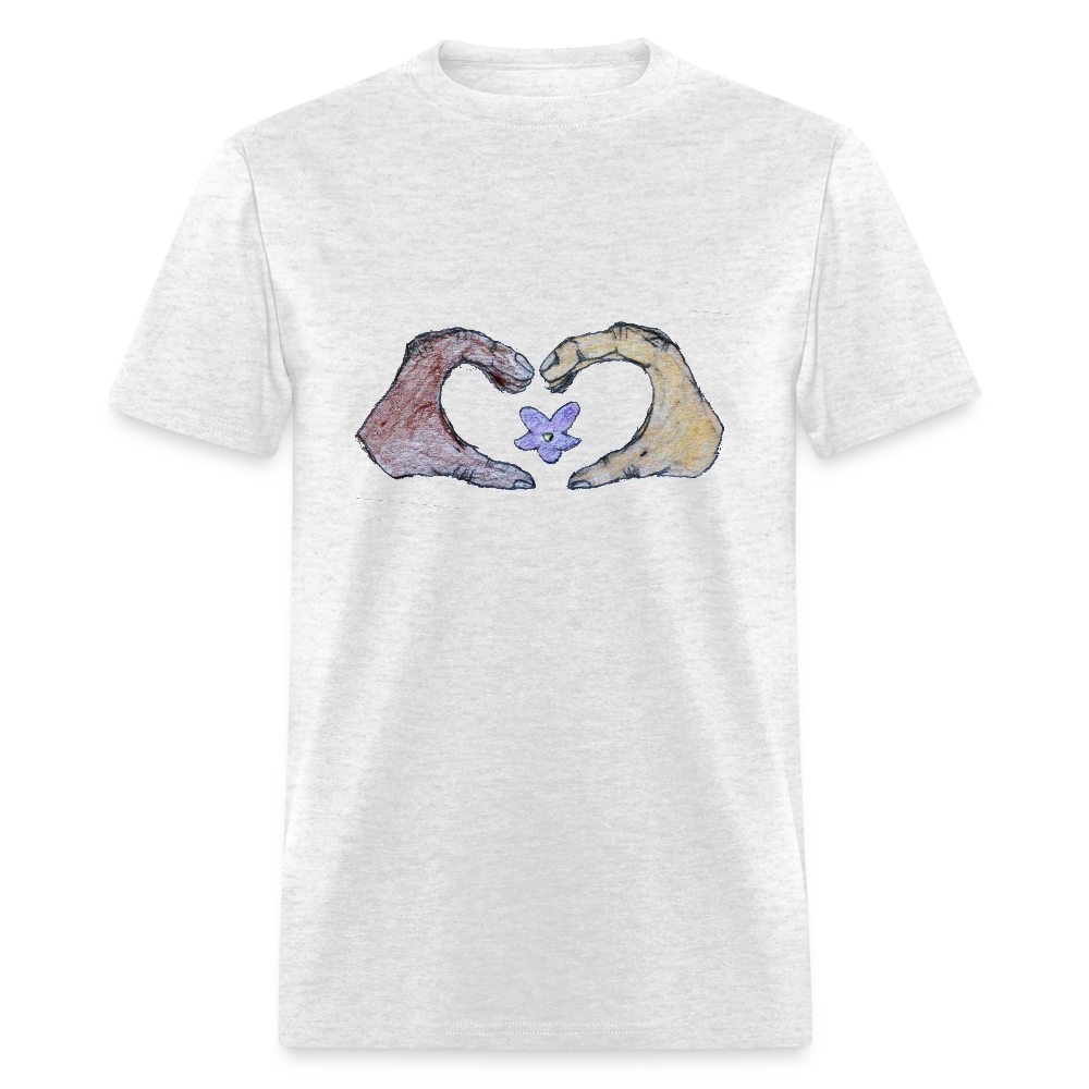 DC25 Gracie's " Heart Hands" T-Shirt - light heather gray