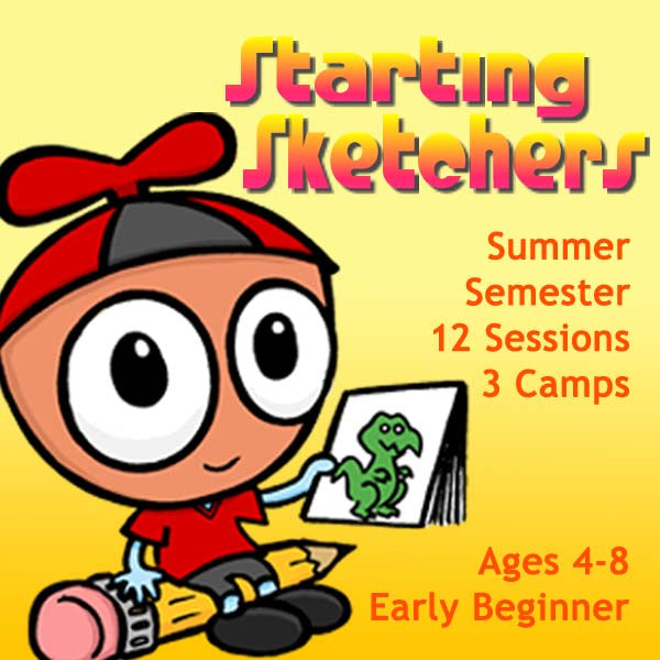 DC Starting Sketchers (3rd Semester Summer Package: Jun-Aug) 12 Classes- Young Beginner