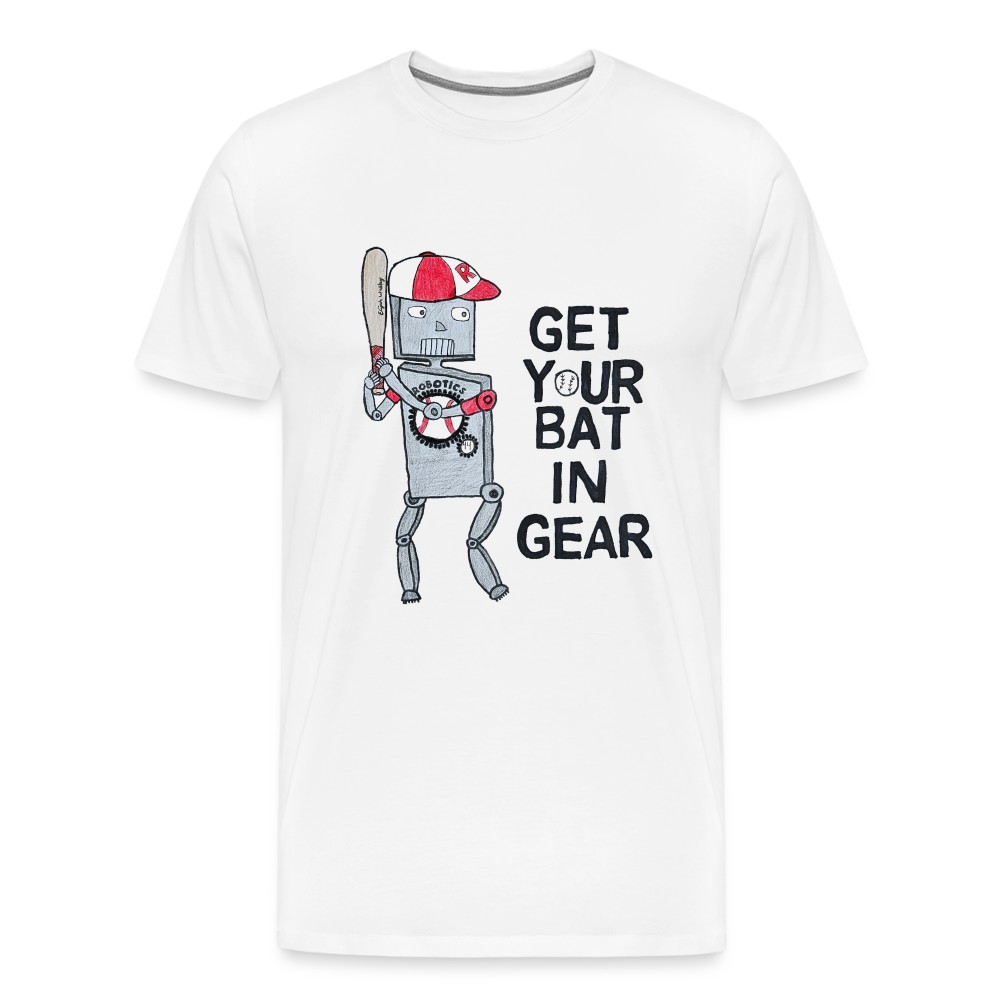 Elijah W's "Get Your Bat In Gear" T-Shirt - white