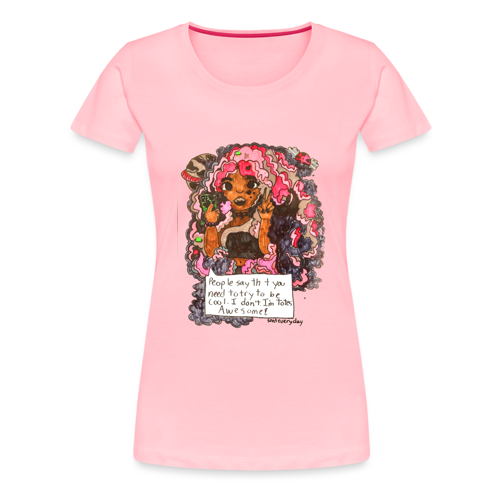Arielle's "Tote's Awesome" T-Shirt - pink