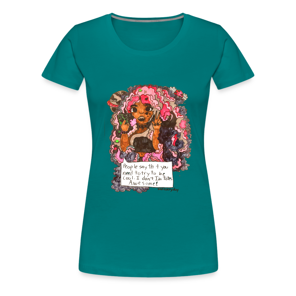Arielle's "Tote's Awesome" T-Shirt - teal
