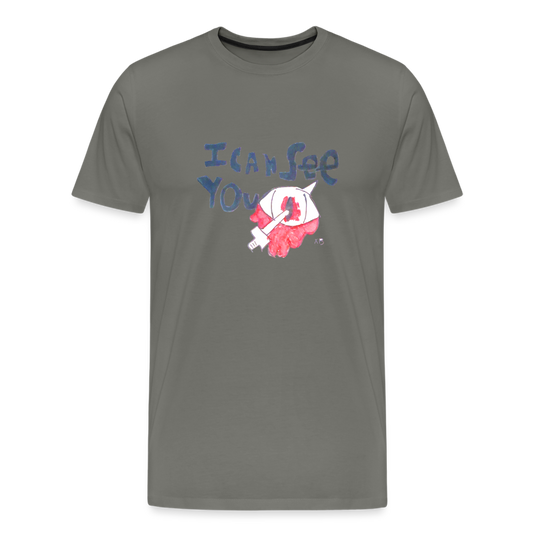 Xavier's I Can See You T-Shirt - asphalt gray