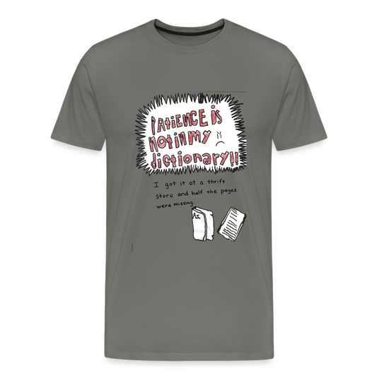 Silas' Not In My Dictionary T-Shirt - asphalt gray