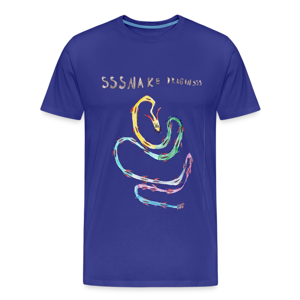 Noah's Ssssnake Dragonsss T-Shirt - royal blue