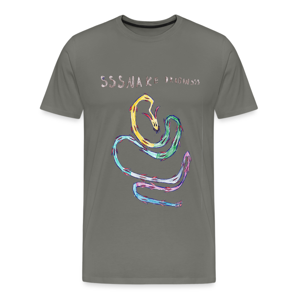 Noah's Ssssnake Dragonsss T-Shirt - asphalt gray