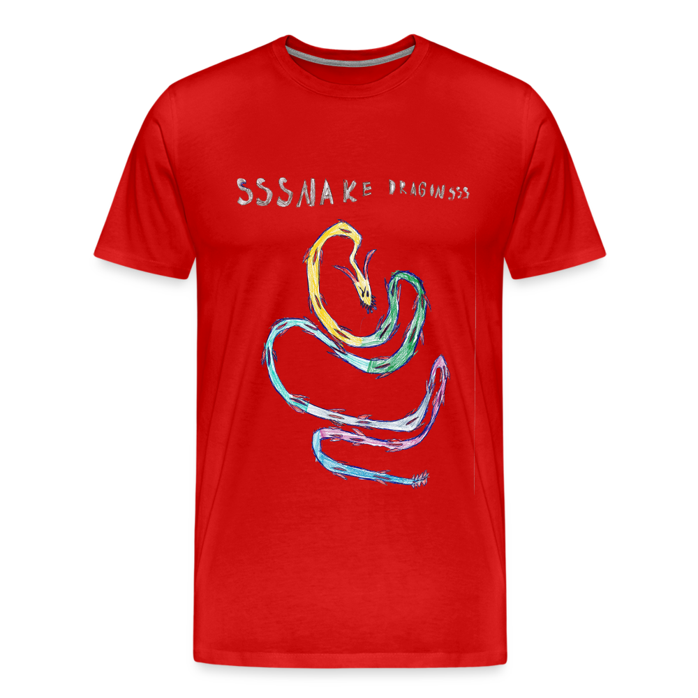 Noah's Ssssnake Dragonsss T-Shirt - red