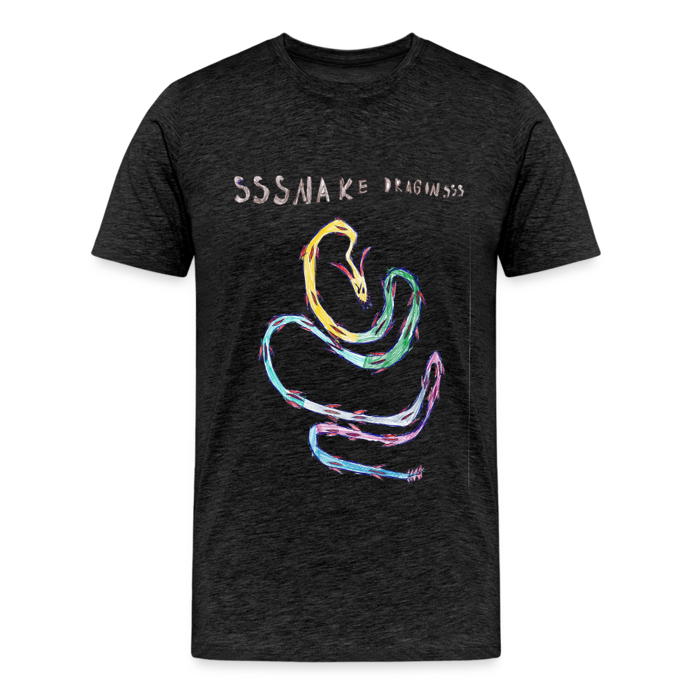 Noah's Ssssnake Dragonsss T-Shirt - charcoal grey