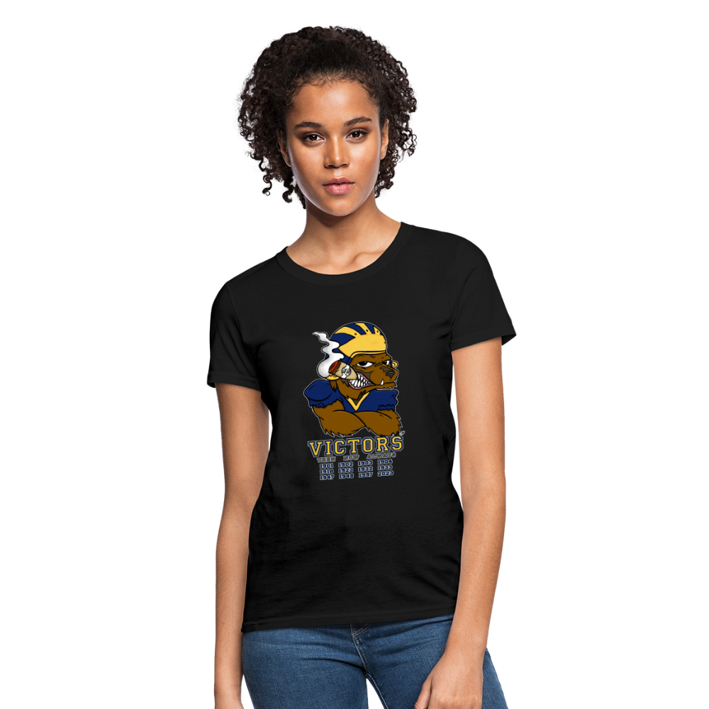 Wolverines' National Championship Football T-Shirt 2023-24 (Womens) - black