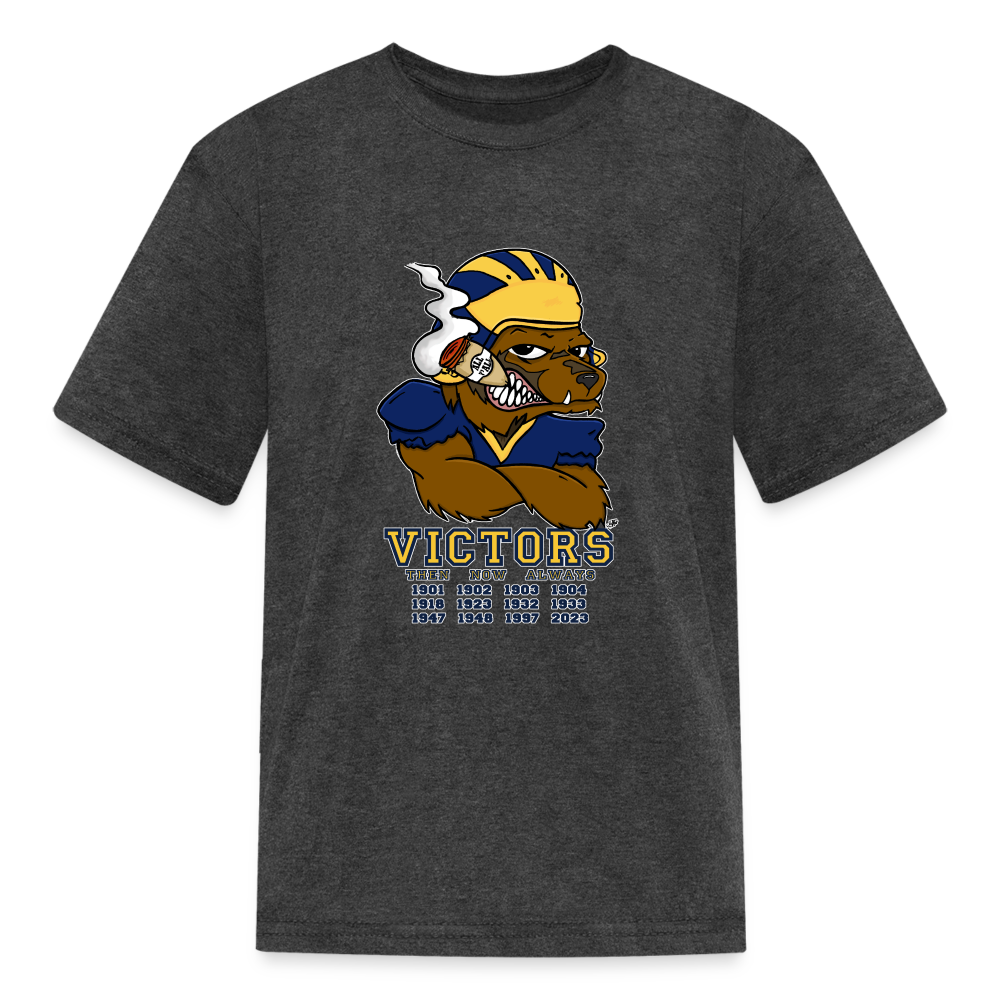 Wolverines' National Championship Football T-Shirt 2023-24 (Kids) - heather black