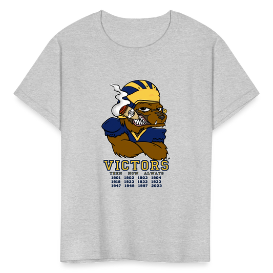 Wolverines' National Championship Football T-Shirt 2023-24 (Kids) - heather gray