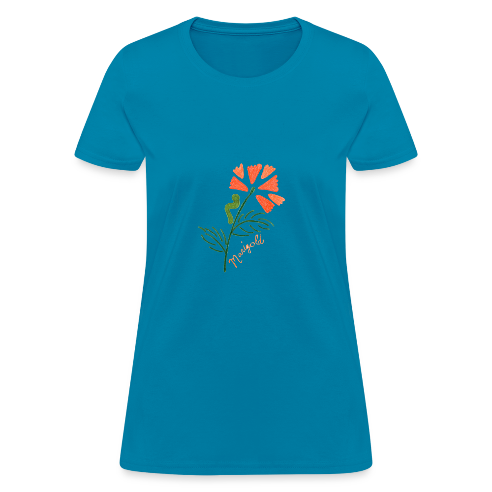 Emma's Marigold T-Shirt - turquoise