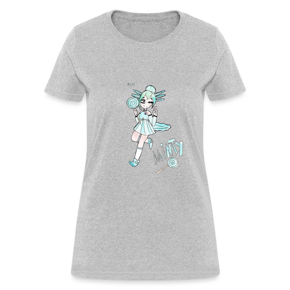 Abby's Minty T-Shirt - heather gray