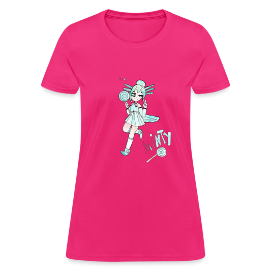 Abby's Minty T-Shirt - fuchsia