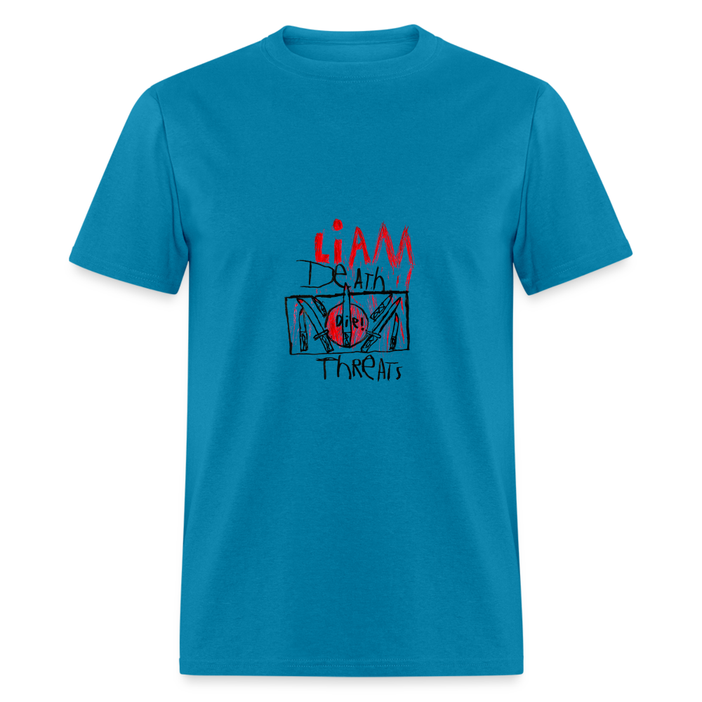 Liam's Death Threats T-Shirt - turquoise