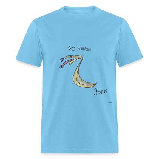 Thomas' Go Snakes T-Shirt - aquatic blue