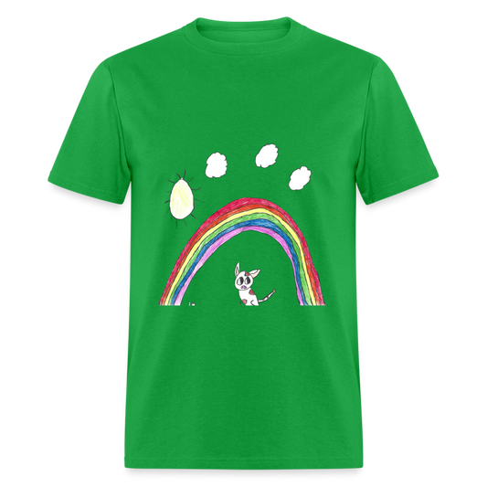 Rowan's Rainbow T-Shirt - bright green