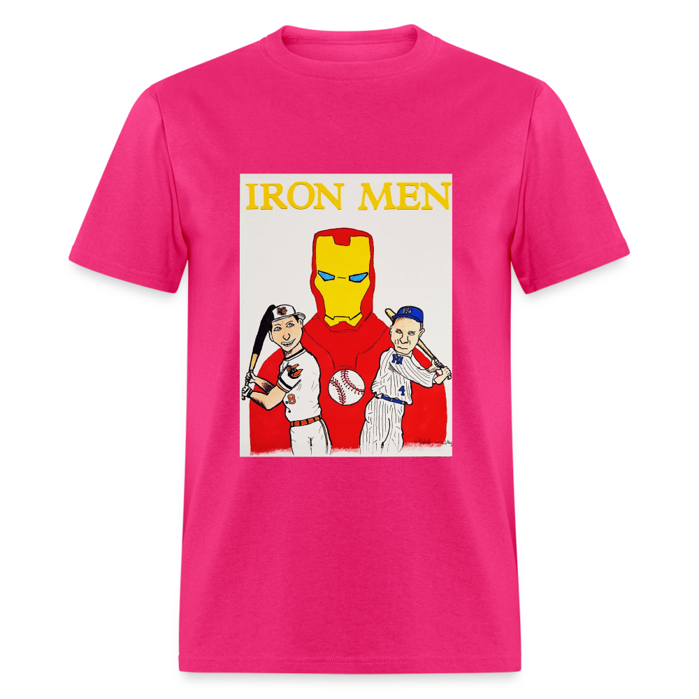 Elijah's Iron Men T-Shirt - fuchsia