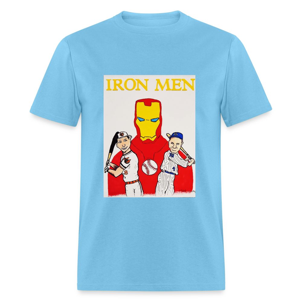 Elijah's Iron Men T-Shirt - aquatic blue
