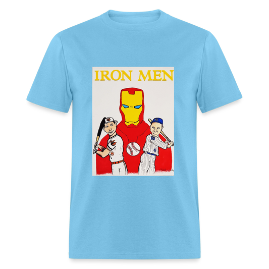 Elijah's Iron Men T-Shirt - aquatic blue
