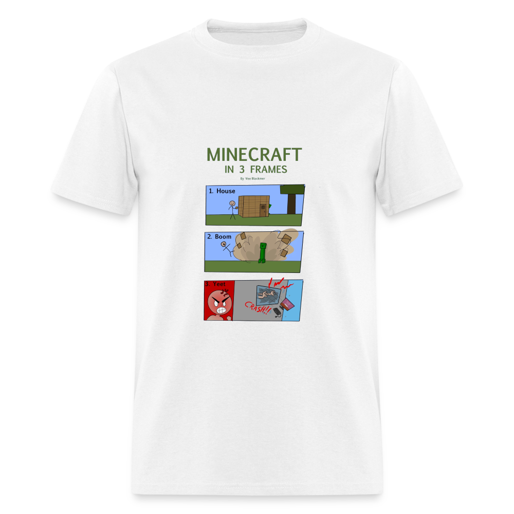 Vee's Minecraft in 3 Frames T-Shirt - white