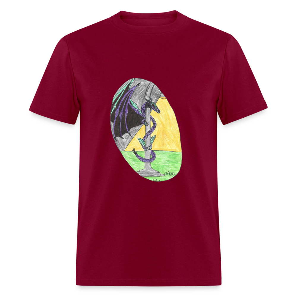 Oliver's Dragon T-Shirt - burgundy