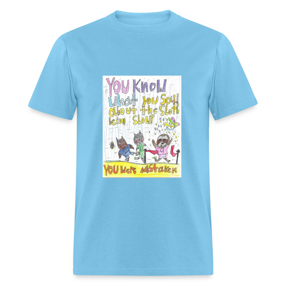 Adelyn's You Were Mistaken T-Shirt - aquatic blue