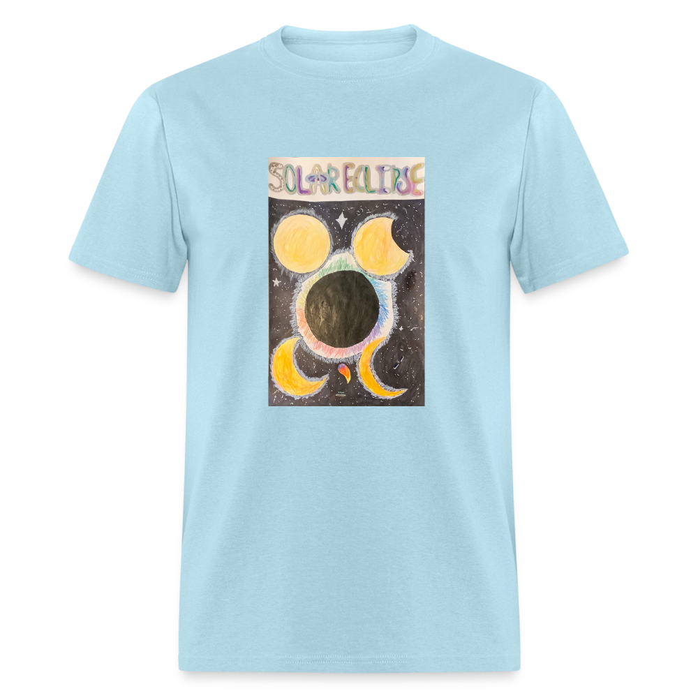 Ellie's Solar Eclipse T-Shirt - powder blue