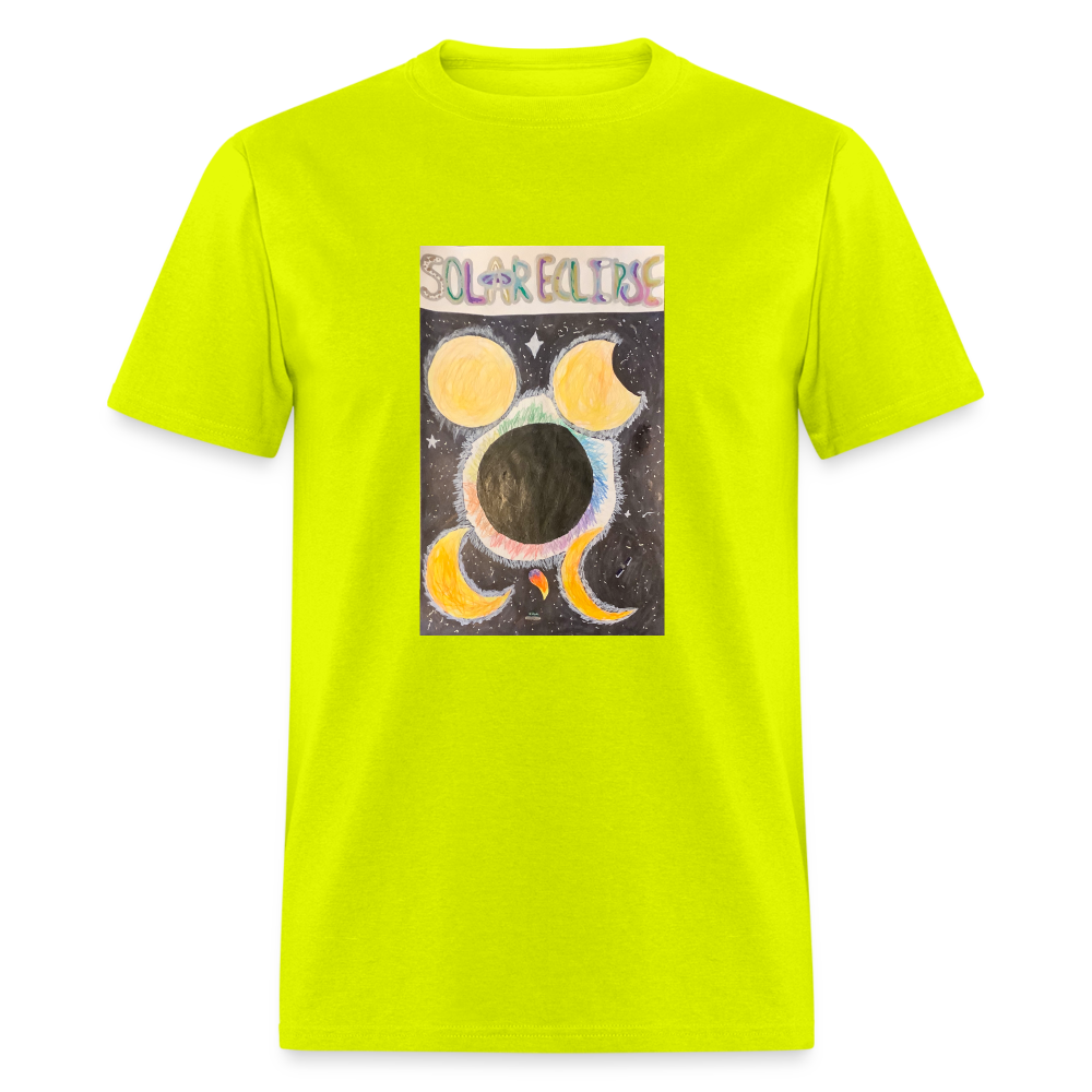 Ellie's Solar Eclipse T-Shirt - safety green