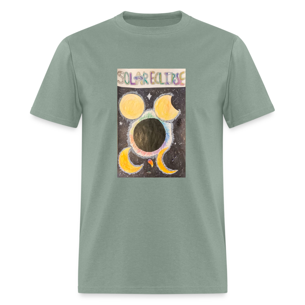 Ellie's Solar Eclipse T-Shirt - sage