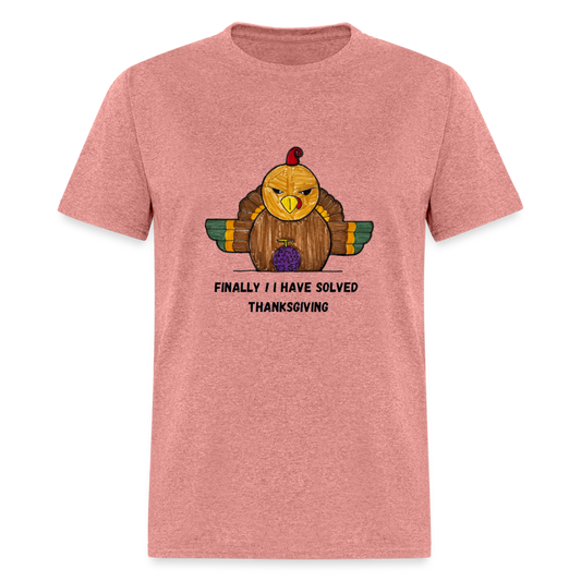 William's Thanksgiving Solved T-Shirt - heather mauve