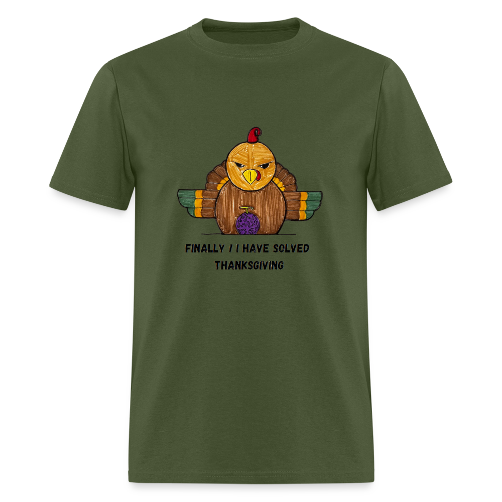 William's Thanksgiving Solved T-Shirt - military green
