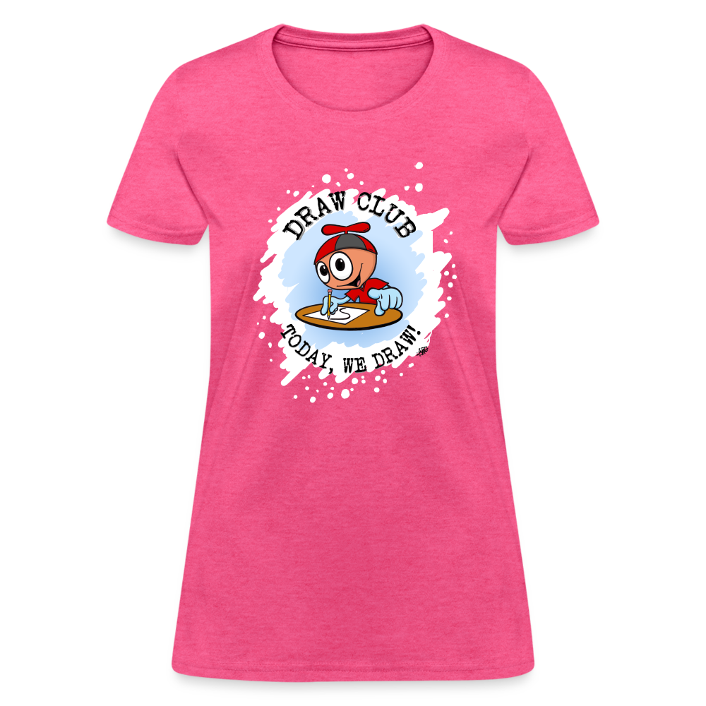 GooGenius Draw Club Women's Official T-Shirt - heather pink
