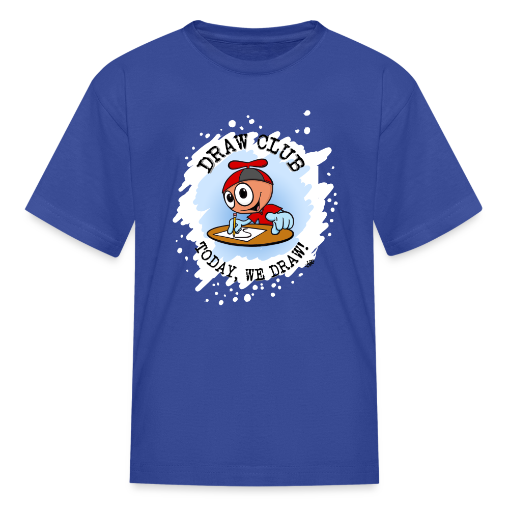 GooGenius Draw Club Official T-Shirt (Kids' Sizes) - royal blue