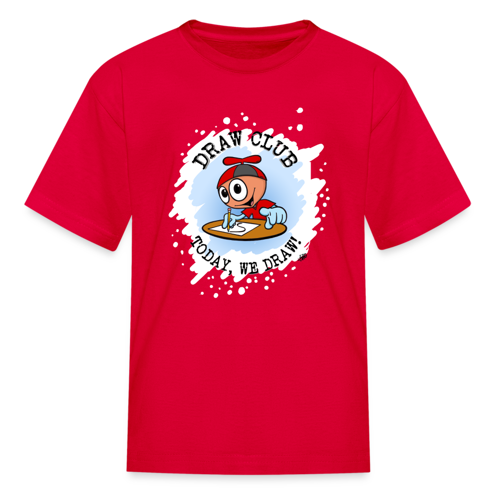 GooGenius Draw Club Official T-Shirt (Kids' Sizes) - red