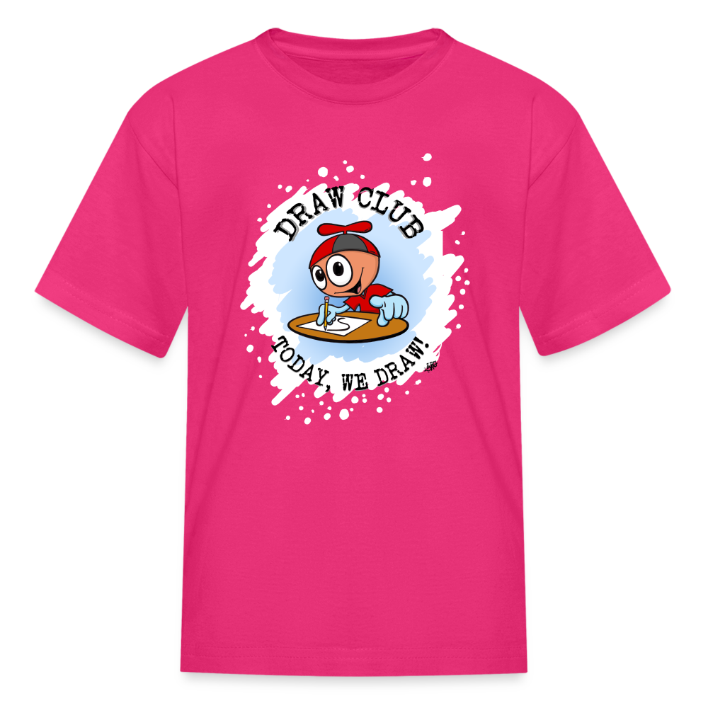 GooGenius Draw Club Official T-Shirt (Kids' Sizes) - fuchsia