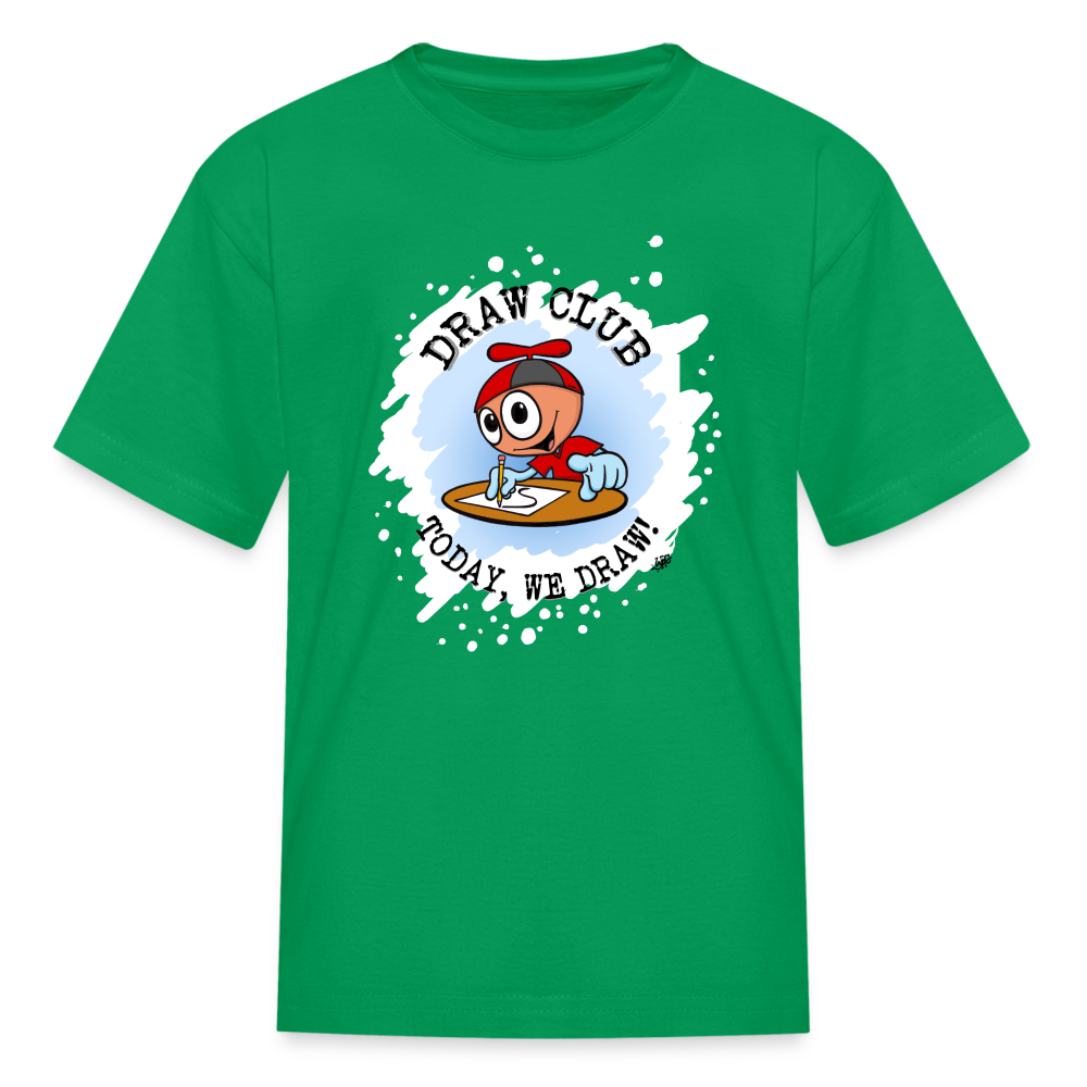 GooGenius Draw Club Official T-Shirt (Kids' Sizes) - kelly green