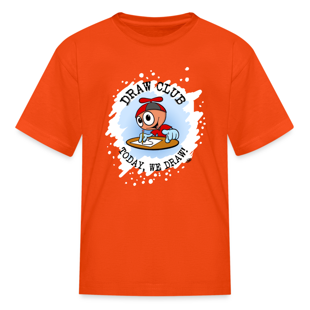 GooGenius Draw Club Official T-Shirt (Kids' Sizes) - orange