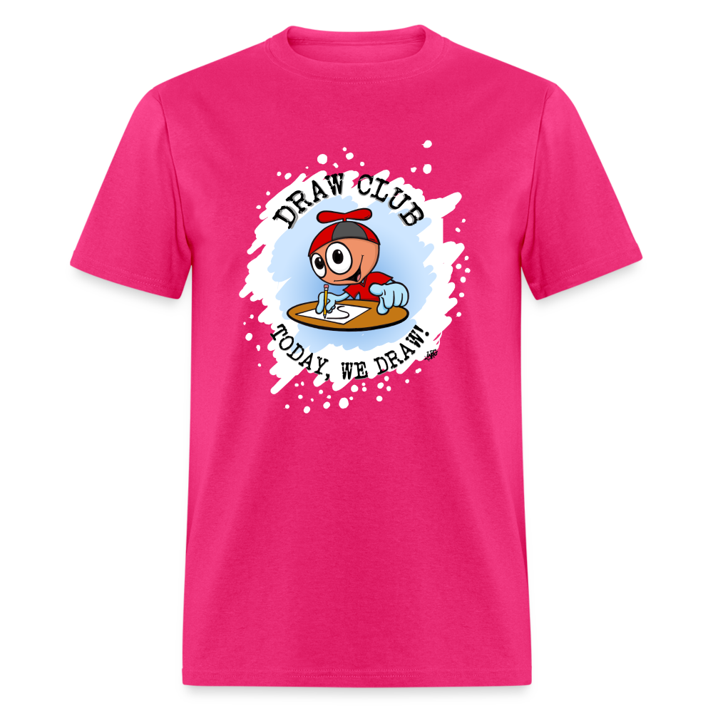 GooGenius Official Draw Club T-Shirt (Adult Sizes) - fuchsia