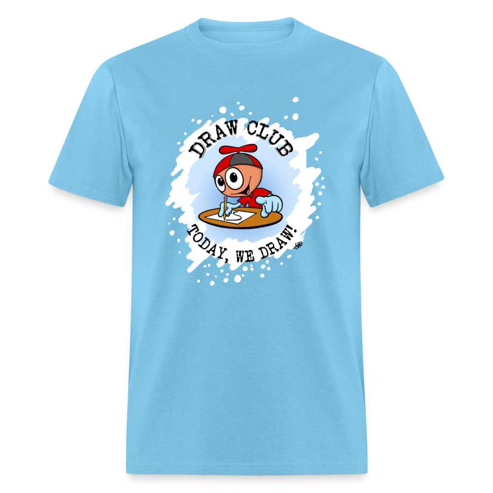 GooGenius Official Draw Club T-Shirt (Adult Sizes) - aquatic blue