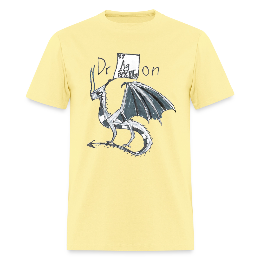 DC26 Francesca's "Silver Dragon" T-shirt - cornsilk