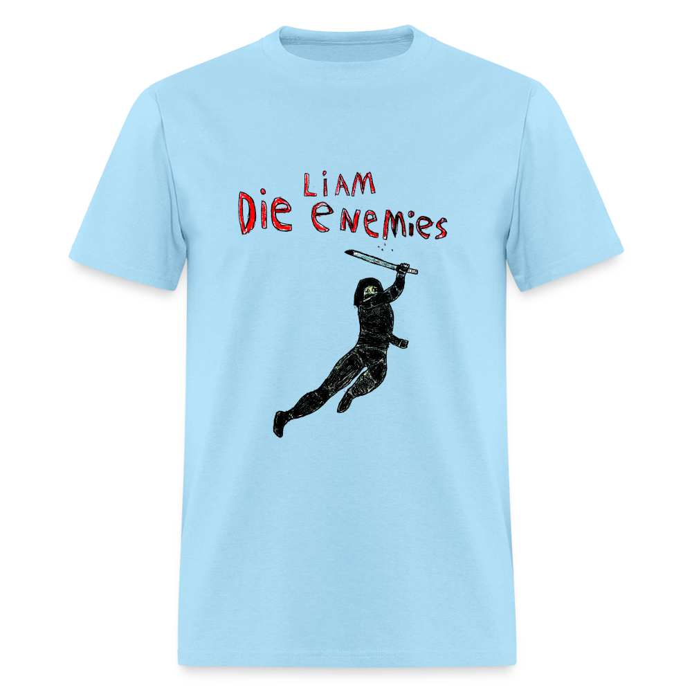DC26 Liam's "Die Enemies" T-shirt - powder blue